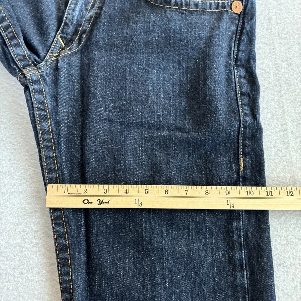 True Religion Ricky Blue Jeans Mens 36x26 (27) Flap Pocket Y2K Stitch Lot Of 2